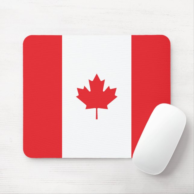 Canada flag mouse mat (With Mouse)