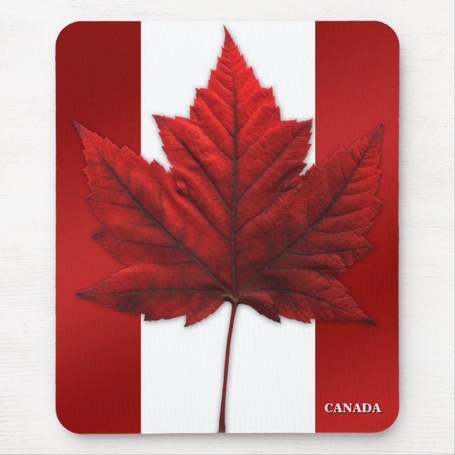 Canada Flag Mousepad Canada Maple Leaf Mousepad (Front)