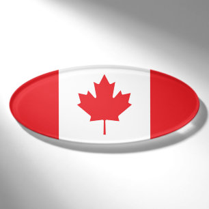 Canada flag name tag