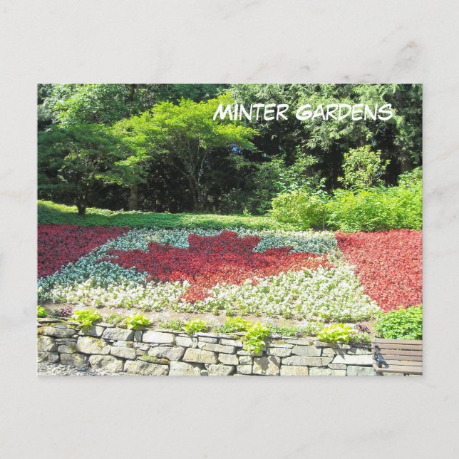 Canada Flag of Flowers Postcard (Front)