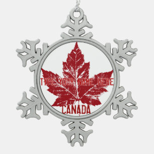 Canada Flag Ornament Personalised Canada Souvenir