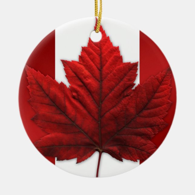 Canada Flag Ornament Souvenirs & Canada Gifts (Front)