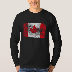Canada Flag Patriot Canadian Roots Maple Leaf Souv T-Shirt