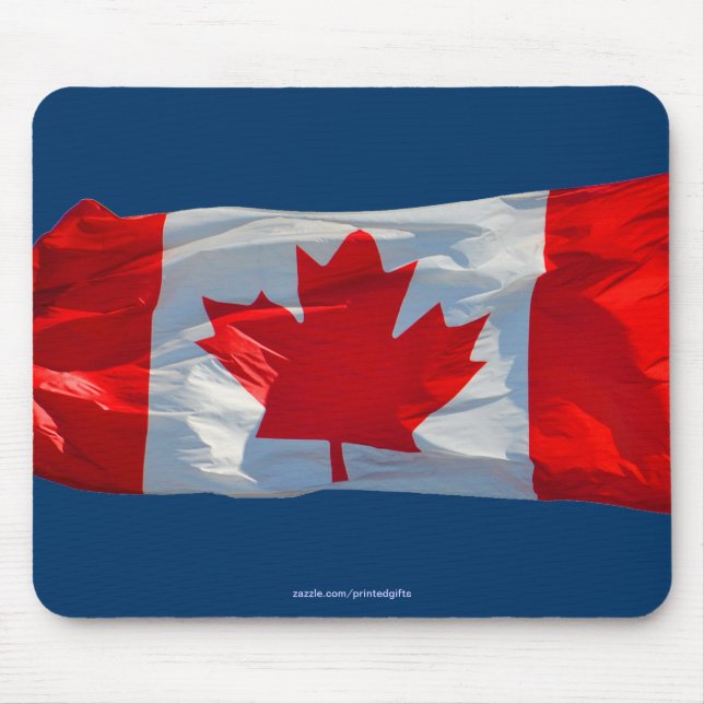 CANADA FLAG Patriotic Canadian Mousepad (Front)