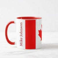 Canada Flag Patriotic Maple Leaf Personalised