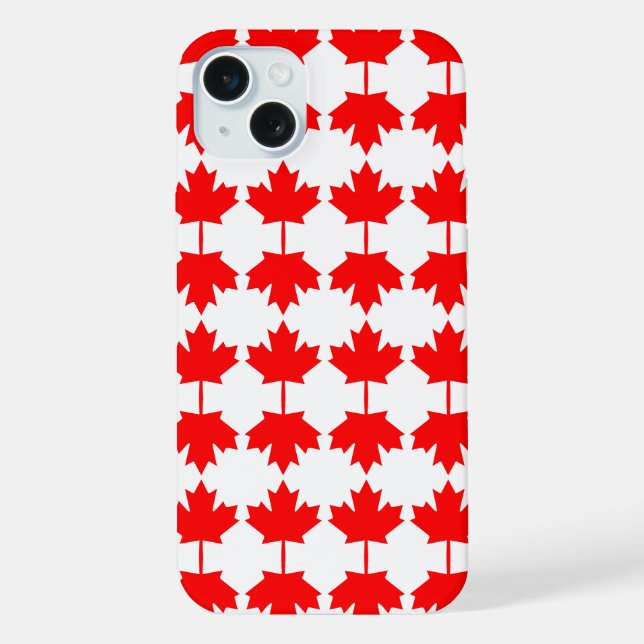 Canada flag pattern iPhone case (Back)