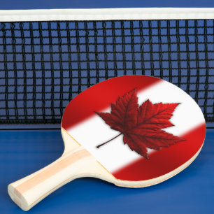 Canada Flag Ping Pong Paddles Personalised