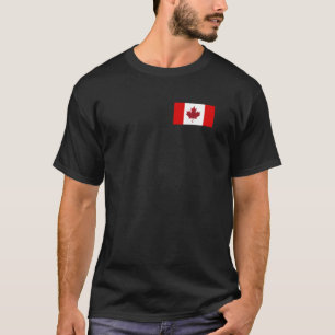 Canada Flag Pocket Pride Vacation Travel Canadian T-Shirt