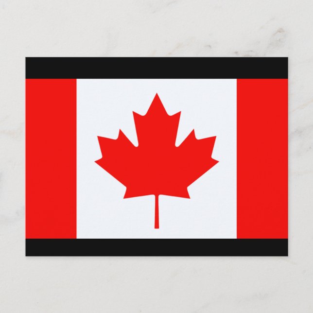 Canada flag postcard (Front)
