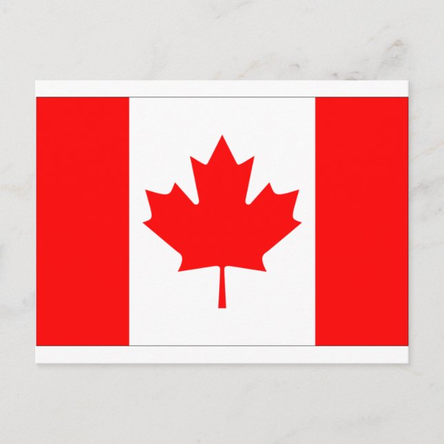 Canada Flag Postcard (Front)