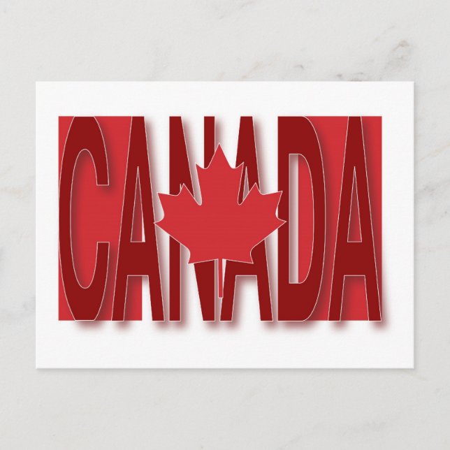 Canada Flag Postcard (Front)