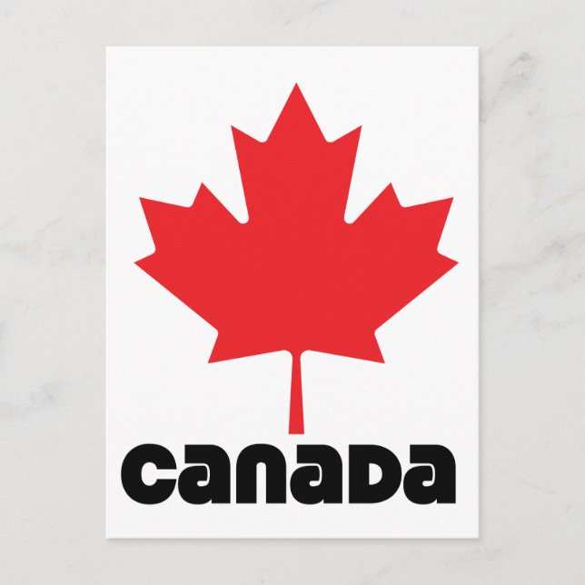 Canada Flag Postcard (Front)