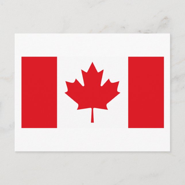 Canada Flag Postcard (Front)