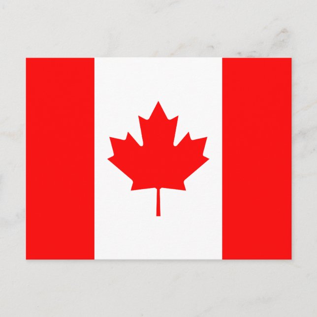Canada Flag Postcard (Front)
