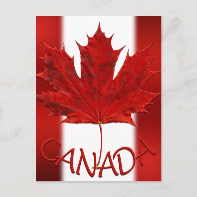 Canada Flag Postcards Canadian Souvenir Postcards (Front)