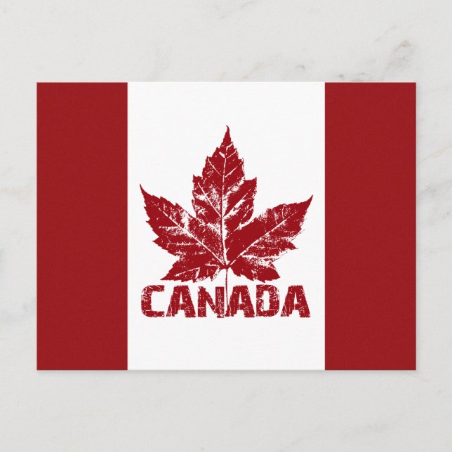 Canada Flag Postcards Canadian Souvenir Postcards (Front)