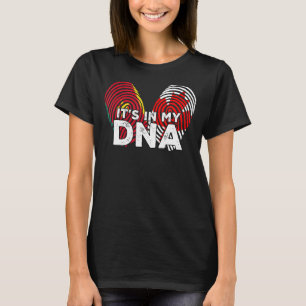 Canada Flag Proud Senegal Senegalese DNA Fingerpri T-Shirt