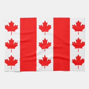 Canada Flag Proudly Canadian Oh Canada! Nation Tea Towel