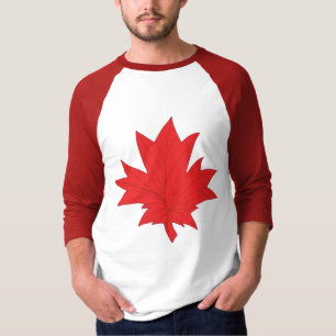 Canada flag red leaf shirt