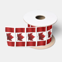 Canada Flag Ribbon Paper Customised Canada Ribbon