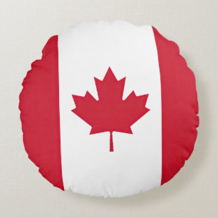 Canada Flag Round Cushion