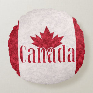 Canada, flag round cushion