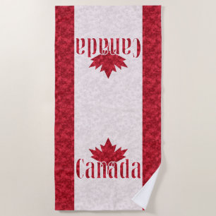 Canada, flag shower curtain beach towel