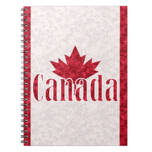 Canada, flag shower  notebook