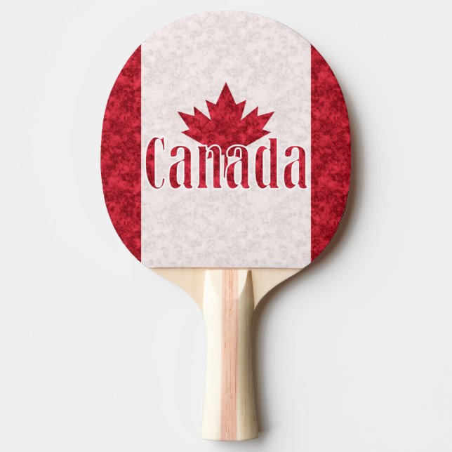 Canada, flag shower  ping pong paddle (Front)