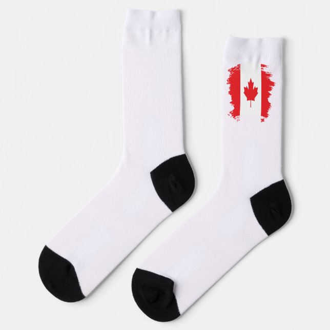 Canada flag socks (Left)