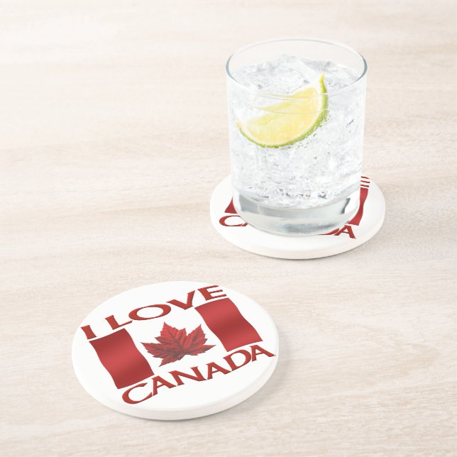 Canada Flag Souvenir Coaster Custom Canada Gifts (Side)