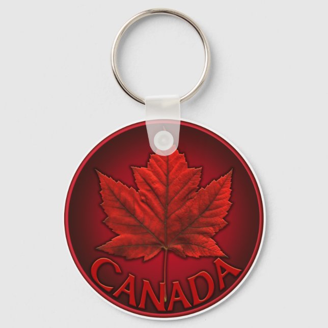 Canada Flag Souvenir Key Chains & Canada Gifts (Front)