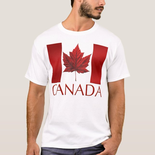 Canada Flag T-shirts Gifts Souvenirs Canada Shirts (Front)