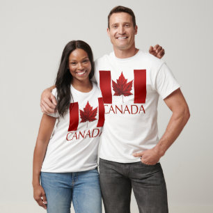Canada Flag T-shirts Souvenirs Canada Sports Shirt