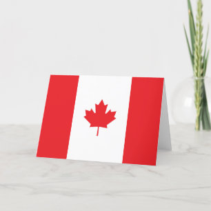 Canada flag thank you card