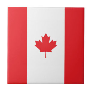 Canada flag tile