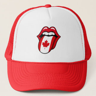 Canada Flag Tongue Hat – Funny World Cup 2026 Cap