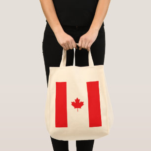 Canada flag tote bag