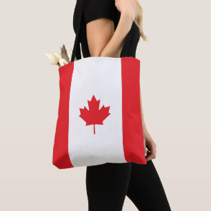 Canada flag tote bag