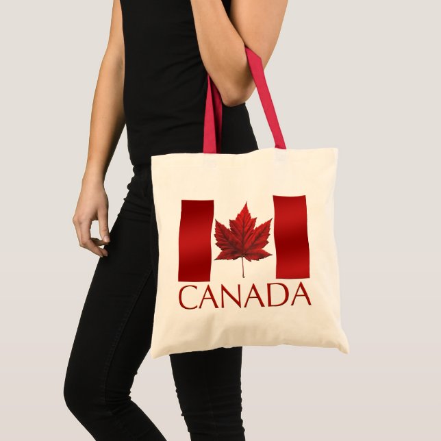 Canada Flag Tote Bag Eco-friendly Canada Tote Bag (Front (Product))