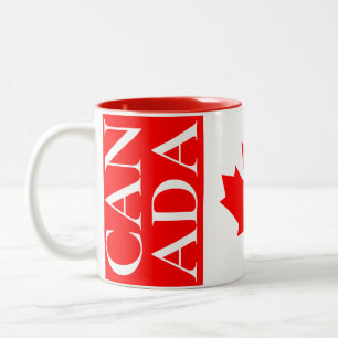 Canada flag Two-Tone coffee mug