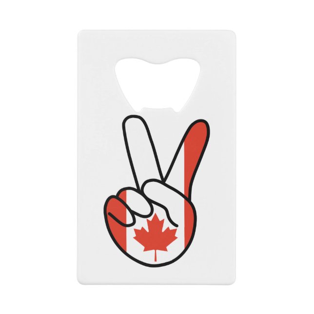 Canada Flag V Sign (Front)