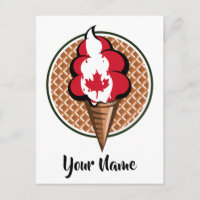 Canada flag vector ice cream maple leaf