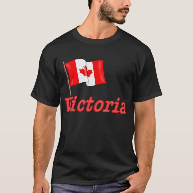 Canada Flag - Victoria T-Shirt (Front)