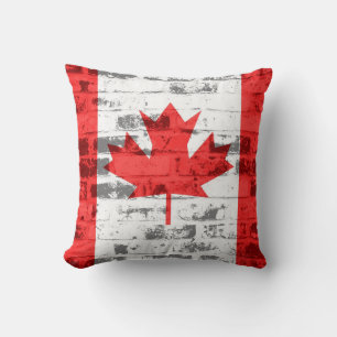 Canada Flag Vintage Cushion