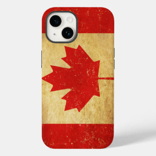 Canada Flag Vintage Design Case-Mate iPhone 14 Case