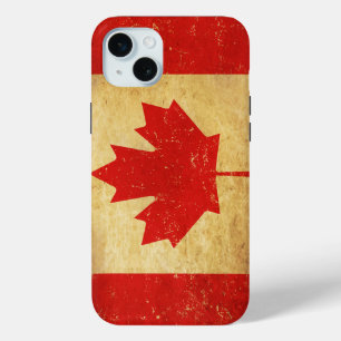 Canada Flag Vintage Design iPhone 15 Mini Case
