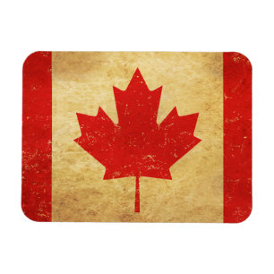 Canada Flag Vintage Design Magnet