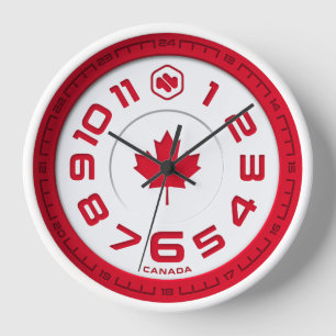 Canada Flag Wall Clock