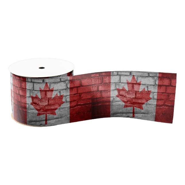 Canada flag wall grosgrain ribbon (Spool)